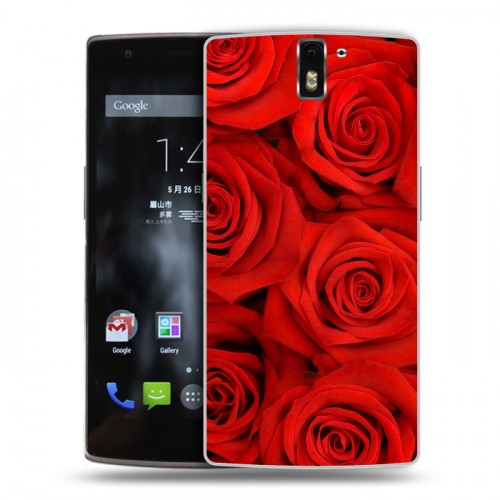 Дизайнерский силиконовый чехол для OnePlus One Розы