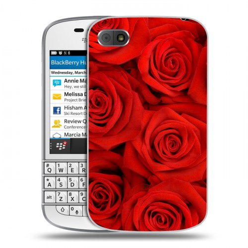 Дизайнерский пластиковый чехол для BlackBerry Q10 Розы