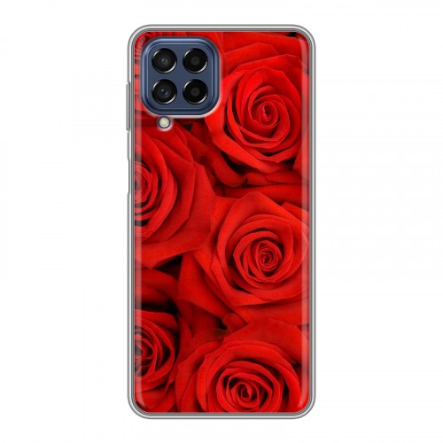 Дизайнерский силиконовый чехол для Samsung Galaxy M53 5G Розы
