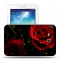 Дизайнерский силиконовый чехол для Samsung Galaxy Tab 3 Lite Розы