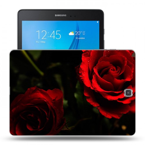 Дизайнерский силиконовый чехол для Samsung Galaxy Tab A 9.7 Розы