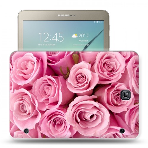 Дизайнерский силиконовый чехол для Samsung Galaxy Tab S2 8.0 Розы