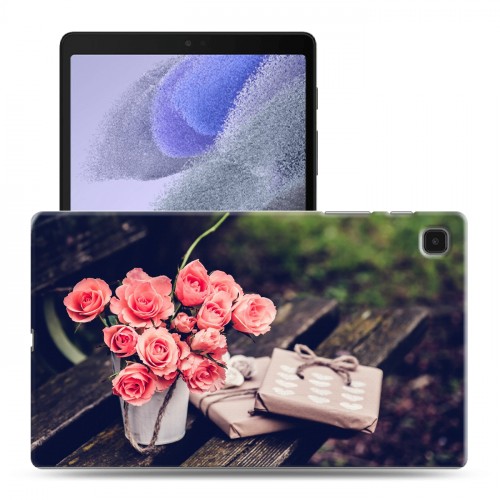 Дизайнерский силиконовый чехол для Samsung Galaxy Tab A7 lite Розы