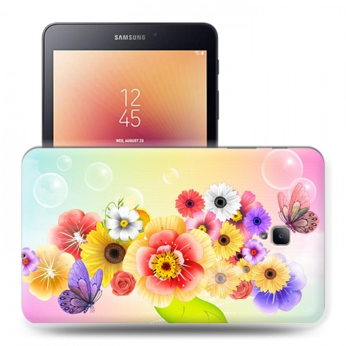 Дизайнерский силиконовый чехол для Samsung Galaxy Tab A 8.0 (2017) Бабочки