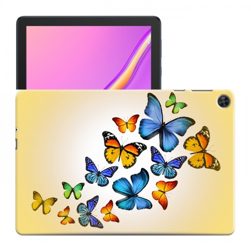 Дизайнерский силиконовый чехол для Huawei MatePad T10 Бабочки