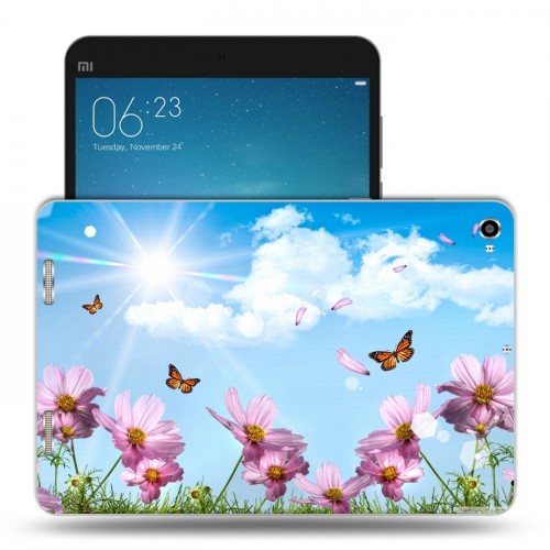 Дизайнерский силиконовый чехол для Xiaomi Mi Pad 2 Бабочки