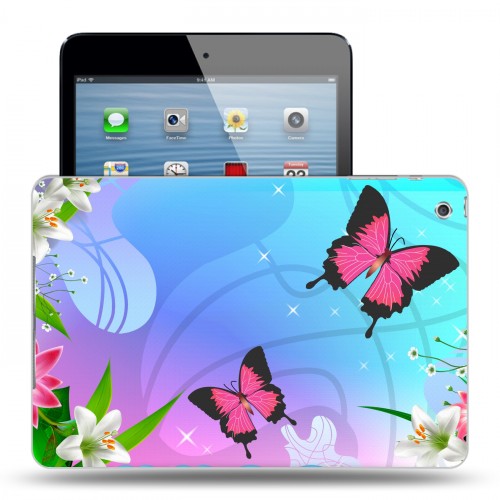 Дизайнерский силиконовый чехол для Ipad Mini Бабочки