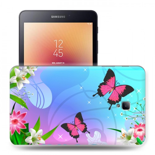 Дизайнерский силиконовый чехол для Samsung Galaxy Tab A 8.0 (2017) Бабочки