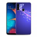 Дизайнерский пластиковый чехол для Samsung Galaxy A20s Бабочки