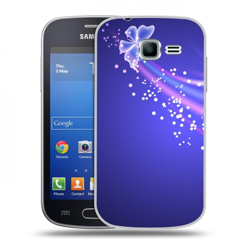 Дизайнерский пластиковый чехол для Samsung Galaxy Trend Lite Бабочки