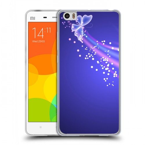 Дизайнерский силиконовый чехол для Xiaomi Mi Note Бабочки