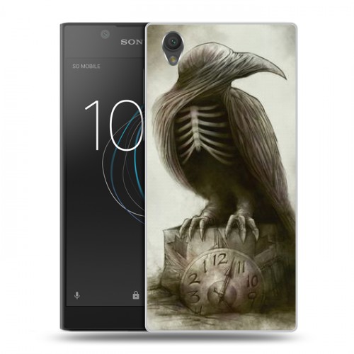 Дизайнерский пластиковый чехол для Sony Xperia L1 Ворон