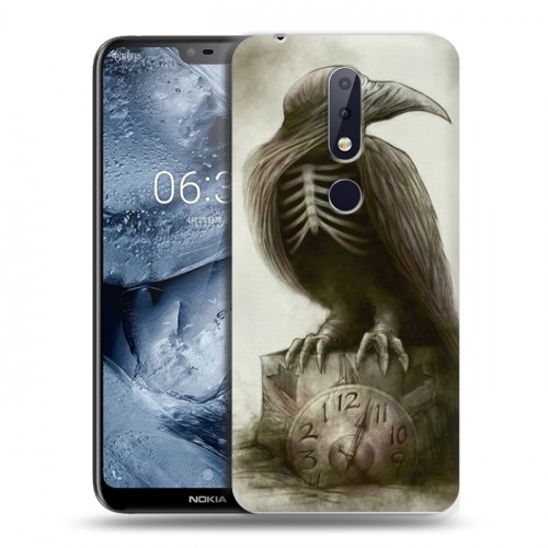 Дизайнерский пластиковый чехол для Nokia 6.1 Plus Ворон