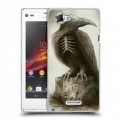 Дизайнерский пластиковый чехол для Sony Xperia L Ворон