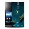 Дизайнерский пластиковый чехол для Sony Xperia S Ворон