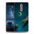 Дизайнерский пластиковый чехол для Nokia 8 Ворон