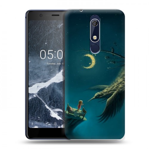 Дизайнерский пластиковый чехол для Nokia 5.1 Ворон