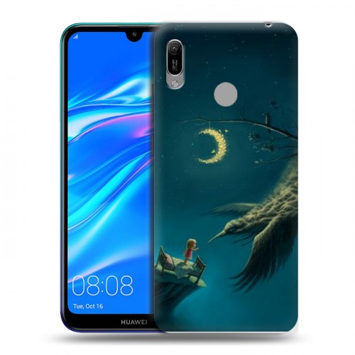 Дизайнерский пластиковый чехол для Huawei Y6 (2019) Ворон