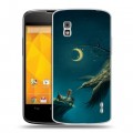 Дизайнерский пластиковый чехол для LG Google Nexus 4 Ворон