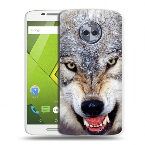 Дизайнерский пластиковый чехол для Motorola Moto X4 Волки