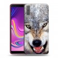 Дизайнерский силиконовый с усиленными углами чехол для Samsung Galaxy A7 (2018) Волки