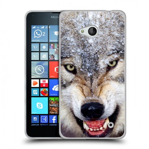 Дизайнерский пластиковый чехол для Microsoft Lumia 640 Волки