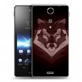 Дизайнерский пластиковый чехол для Sony Xperia TX Волки