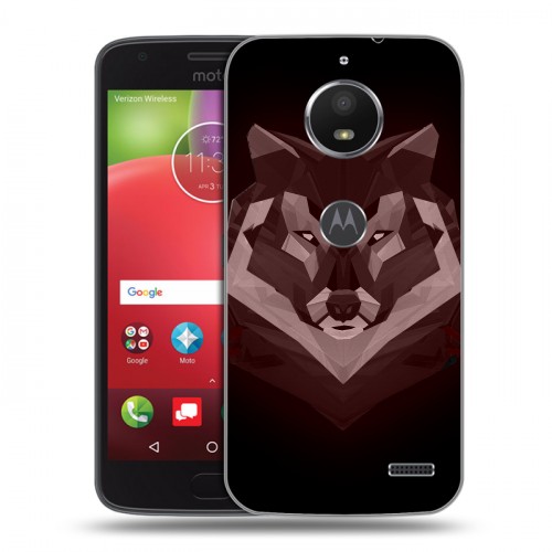 Дизайнерский пластиковый чехол для Motorola Moto E4 Волки