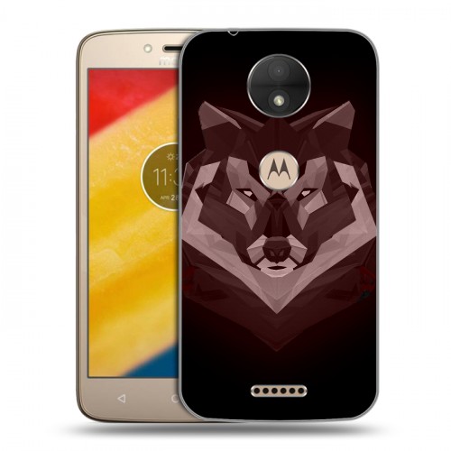 Дизайнерский пластиковый чехол для Motorola Moto C Волки