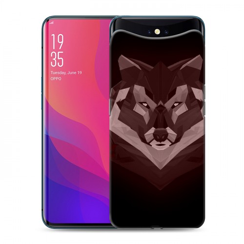 Дизайнерский силиконовый чехол для OPPO Find X Волки