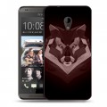 Дизайнерский пластиковый чехол для HTC Desire 700 Волки