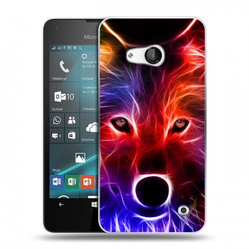 Дизайнерский пластиковый чехол для Microsoft Lumia 550 Волки