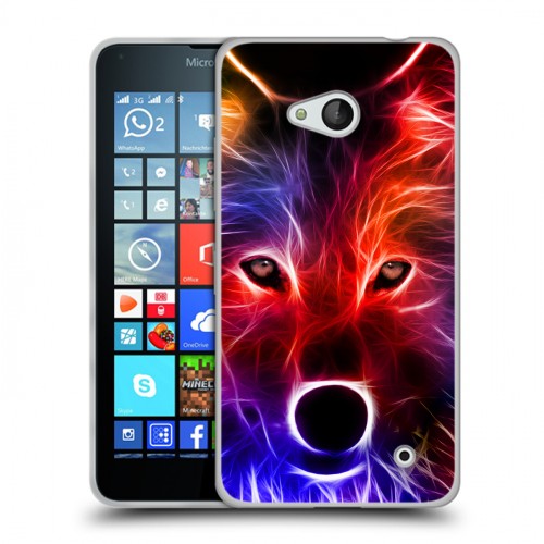 Дизайнерский силиконовый чехол для Microsoft Lumia 640 Волки