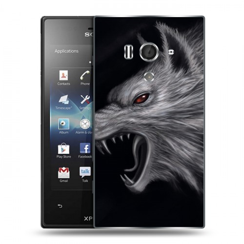 Дизайнерский пластиковый чехол для Sony Xperia acro S Волки