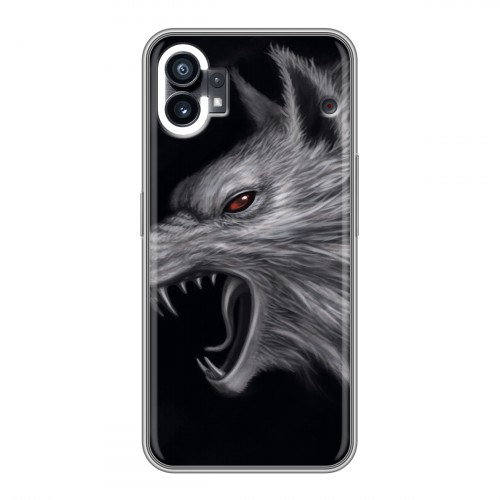 Дизайнерский силиконовый с усиленными углами чехол для Nothing Phone (1) Волки