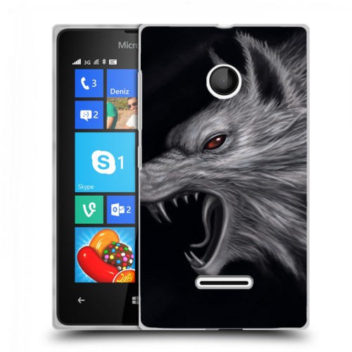 Дизайнерский пластиковый чехол для Microsoft Lumia 435 Волки