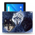 Дизайнерский силиконовый чехол для Lenovo Tab 4 10 Plus Волки