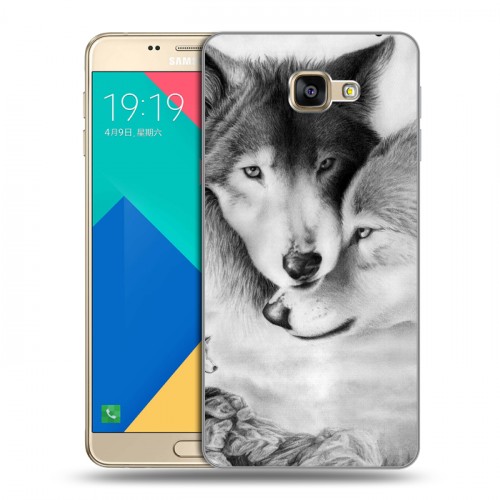 Дизайнерский силиконовый чехол для Samsung Galaxy A9 Волки