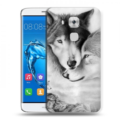Дизайнерский пластиковый чехол для Huawei Nova Plus Волки