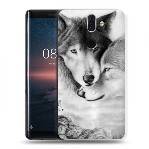 Дизайнерский пластиковый чехол для Nokia 8 Sirocco Волки