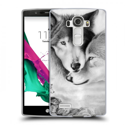 Дизайнерский пластиковый чехол для LG G4 Волки