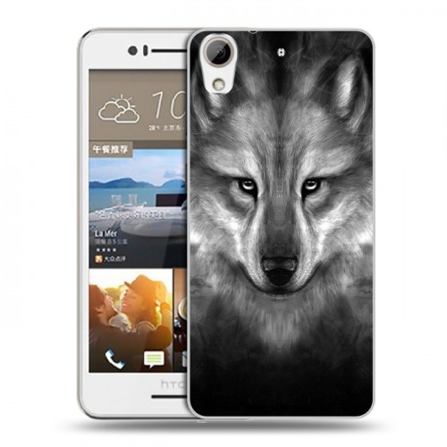 Дизайнерский пластиковый чехол для HTC Desire 728 Волки
