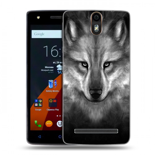 Дизайнерский силиконовый чехол для Wileyfox Storm Волки