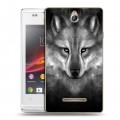 Дизайнерский пластиковый чехол для Sony Xperia E Волки