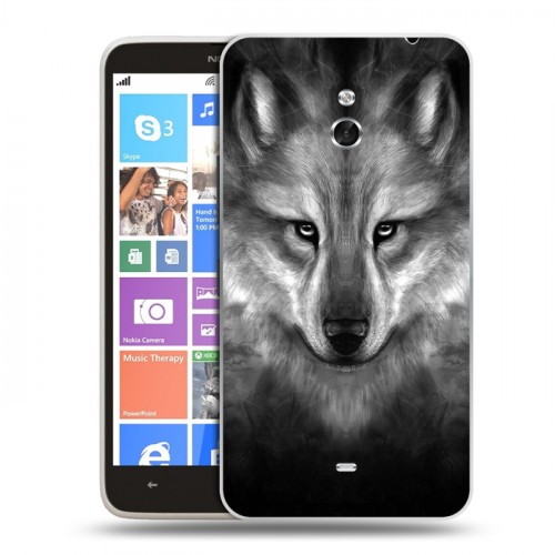 Дизайнерский пластиковый чехол для Nokia Lumia 1320 Волки