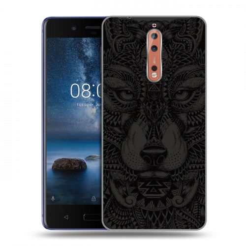 Дизайнерский пластиковый чехол для Nokia 8 Волки