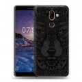 Дизайнерский пластиковый чехол для Nokia 7 Plus Волки