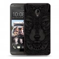 Дизайнерский пластиковый чехол для HTC Desire 700 Волки