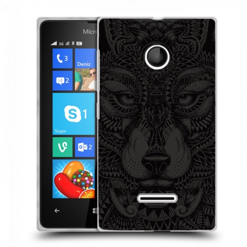Дизайнерский пластиковый чехол для Microsoft Lumia 435 Волки