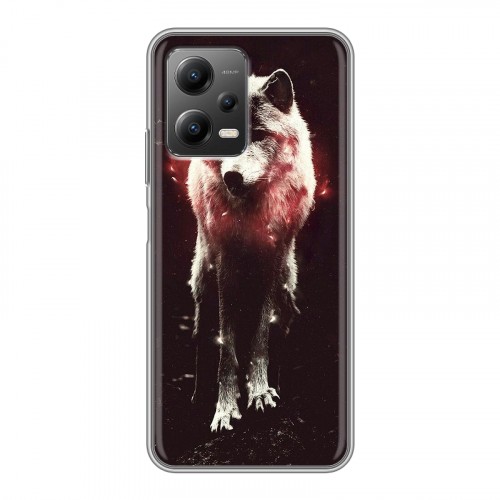 Дизайнерский силиконовый чехол для Xiaomi Poco X5 Волки